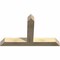 Ekena Millwork Portland Rough Sawn Timber Gable Bracket, Douglas Fir, 60"W x 38"H x 6"D x 6"F, 15/12 Pitch GBW060X38X0606POR00RDF - alternate 2